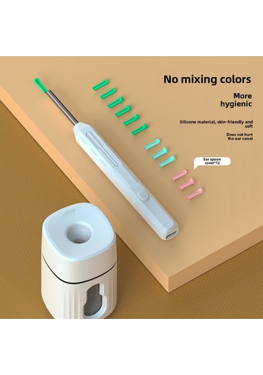 Samdoo Ne23 Çocuklar İçin Kablosuz Endoskopik Kulak Temizleyici - Hd Görüntü, 50 Dakika Pil, 8 Parça Aksesuar Ve Şase İle