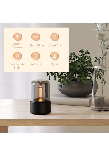 Geeroyoo "retro Mumya Difüzörü: 120ml Aromaterapi, Nemlendirici Ve Gece Lambası - Sessiz Çalışma"