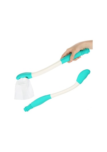 Dancemonkey Lichen Tuvalet Yardımcısı, Uzun Saplı, Rahat Yer Sileceği, Beyaz Mj Beyaz