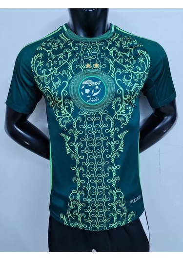 Snapbuy 24-25 Cezayir Özel Futbol Forması 3d Baskılı Kısa Kollu Tişört - Erkek Ve Kadınpembe Pembe