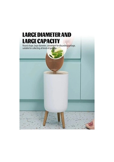 Maoyaya Kapaklı 7l Basket Çöp, Çok Renkli, Basın Kovası, Tuvalet Çöp Tenekesi Çok Renkli