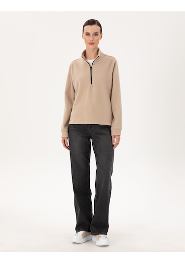 Pierre Cardin Kadın Bej Sweatshirt 50300846-vr011 Bej