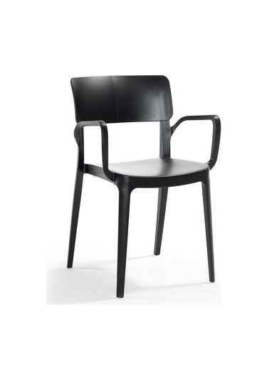 Novussi Panora Bahçe Balkon Sandalye Koltuk Siyah | ID6187 - 6'lı Set Siyah