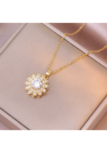 Bayan Kolye: Moda Estetiği Titanyum Çelik Kolye No.280 Çok REnkli