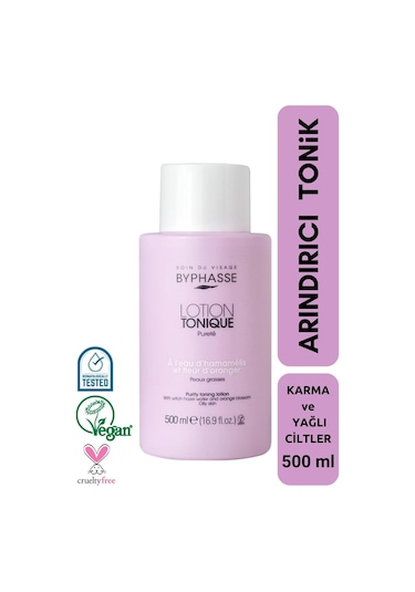 Byphasse Karma ve Yağlı Ciltler için Arındırıcı Tonik 500 ML