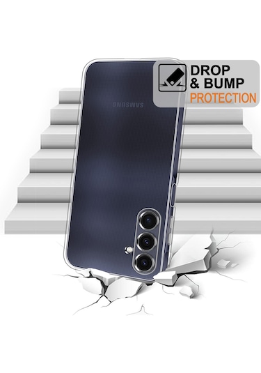 Samsung Galaxy Uyumlu A26 Şeffaf Silikon Kamera Yeri Korumalı Kılıf