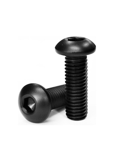 Bombe Başlı İmbus Civata Siyah Dın 7380 M5x10 Mm 20 Adet