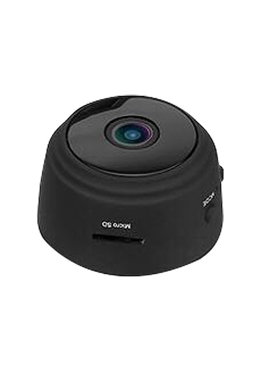 Vkemall Küçük Boy Wireless Hareket Algılama Kamera - Wıfı 1080p Hd Gece Görüşü Dışarıda Kullanım - Video Kayıt Ve Fotoğraf Çekimi - Siyah - Hafıza Kartı Yok