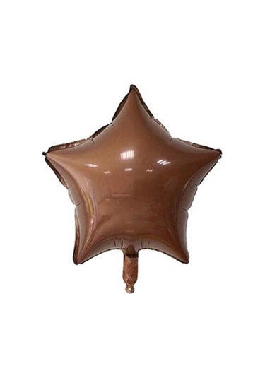 3 Adet 18 Inc Krem, Bej, Karamel Yıldız Folyo Balon Seti Tüm Yaşlar