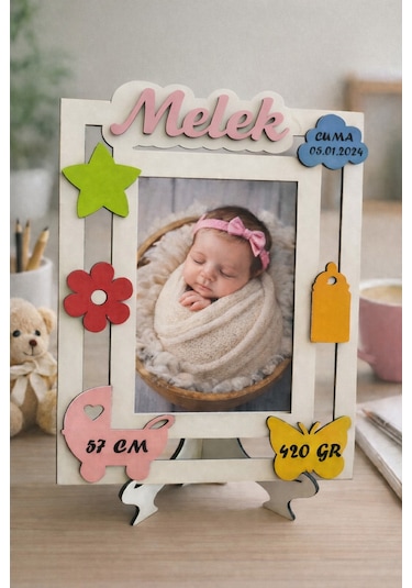 Bebek Resim Çerçevesi Kişiye Özel Şık Bir Hediye No 1029