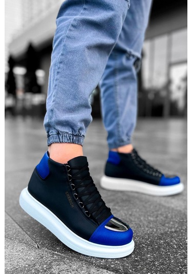 Ch267 - Gbt Roma Mirror Erkek Bot Sıyah/sax Mavı Çok Renkli