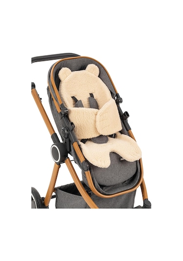 Wellgro Teddy Bear Çok Fonksiyonlu Peluş Ped, Bebek Arabası Minderi