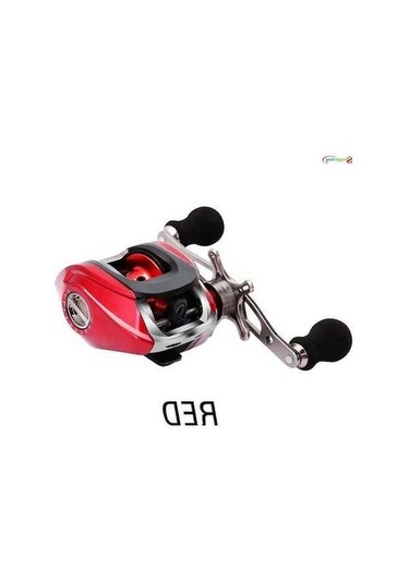 Pazly Kırmızı Balıkçılık Reel, 17+1 Bilyalı, 6.3:1 Dişli, Sol El Yem Döküm Balıkçılık Makarası Takımı