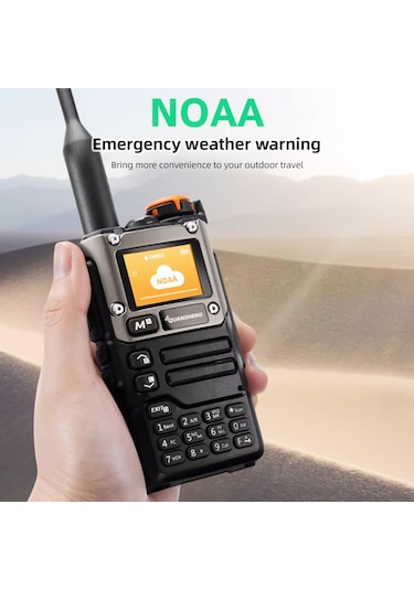 Lemestar Quansheng Uv-k6 Çift Bantlı Telsiz: 5w Güç, Noaa Hava Alarmı, Am/fm Alıcı, 1600mah Pil İle Uzun Süreli Kullanım