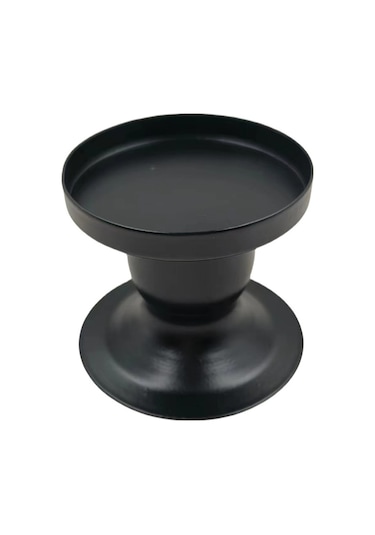 Maiyame 2 Adet Siyah Demir Sütun Mumlukları Ev Dekoru İçin Pratik Ve Elegan Romantic Ambiyans Oluşturucu Kaliteli Ve Dayanıklı Siyah