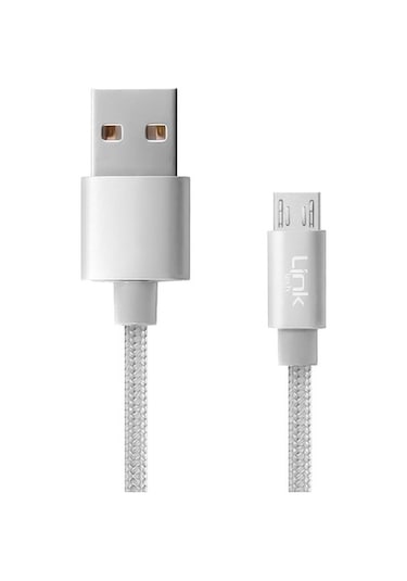 Linktech K571 Micro Usb Data/Şarj Kablosu Örgü Metal Başlı 3Mt (465400642)