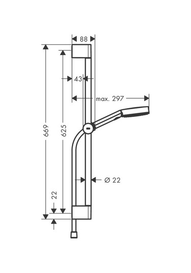 Hansgrohe Pulsify Select S Duş Seti - 24161000 Krom