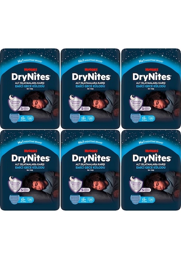 Drynites Emici Gece/külot Bez Erkek 13+yaş 48-60kg Xl 120 Adet XL 6'lı