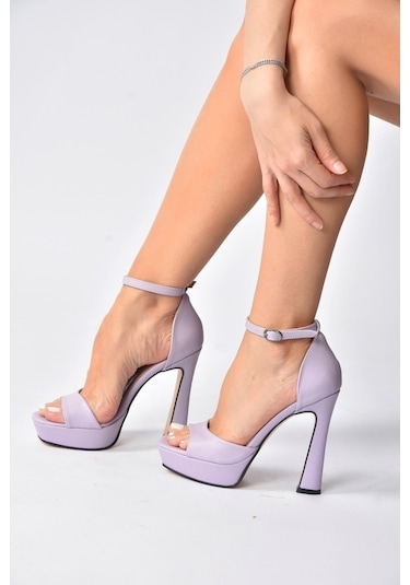 Fox Shoes Lila Topuklu Kadın Ayakkabı K404580109
