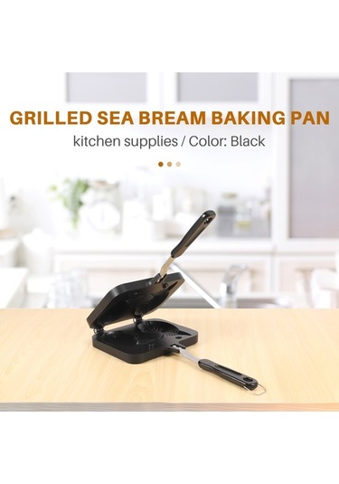 Ulzyvf Yapıcı Taiyaki Siyah Balık Şekilli Kek Wp Siyah