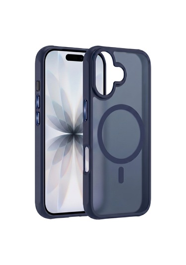 Ps iPhone Uyumlu 17 Mist Serisi Magsafe Kılıf - Lacivert
