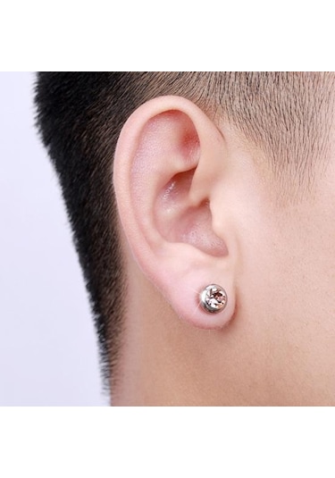 Şampanya Kadın Küpe Kişilik Dekoratif Hip Hop Köpüklü Mavi Rhinestone Unisex Tarzı Küpe Takı Aksesuarları