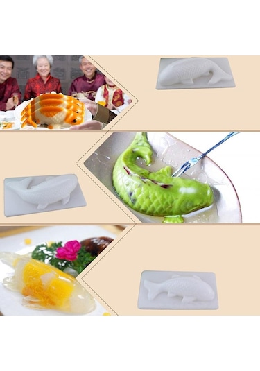 Balık Kalıp 3d Koi Balık Şekli Plastik Kek Çikolata Jöle Kalıp Sabun Pişirme Kalıpları 35 17.5cm