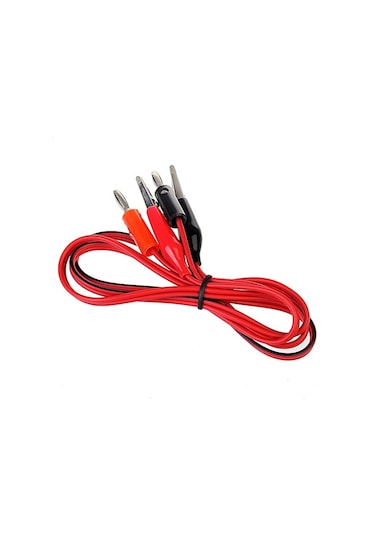 Krokodil Banana Kablo Çifti Güç Kaynağı Multimetre Voltmetre Osiloskop Elektrik Test Ölçme Kablosu Prob