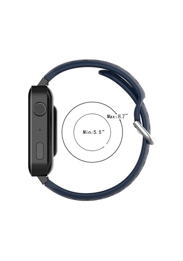 Xiaomi Watch / Huawei Honor S1 18mm İki Renkli Spor Saat Kordonu