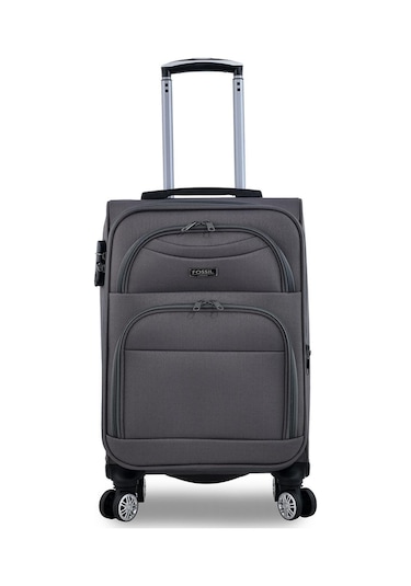 Fossil Ultra Light Kumaş Unisex Kabin Boy Valiz Gri Fsl010 Gri