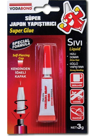 Vodabond Süper Japon Yapıştırıcı Şeffaf - 3 Gr.