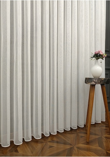 Evdepo Home Kullanıma Hazır Sade Tül Perde