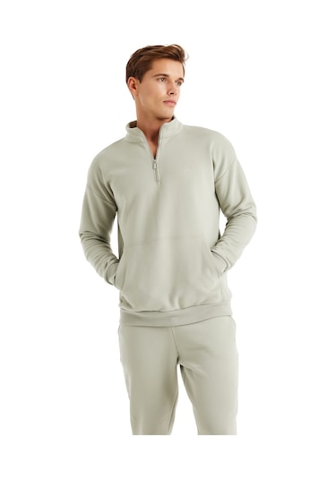 Blackspade Erkek Sweatshirt 40620 - Yeşil Yeşil