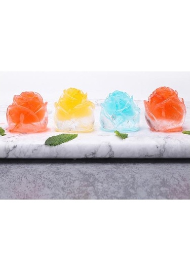 Gül Çiçek Silikon Kalıp Buz Küpü Fondan Çikolatalı Kek Takı Yapımı Aracı 3