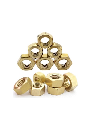 1-100 Adet Prinç Tam Altıgen Somunlar Cıvata Ve Vidalar İçin M1.4-m24 M20