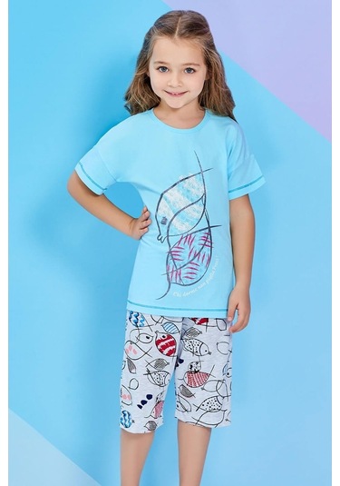 Roly Poly Kız Çocuk K.Kol Bisklt Yaka Kapri Tkm (1265) (1-4 Yaş)