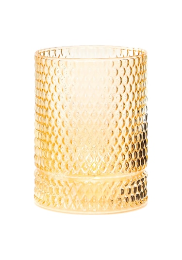 Amber Diamond Cam Vazo/mumluk 14 Cm