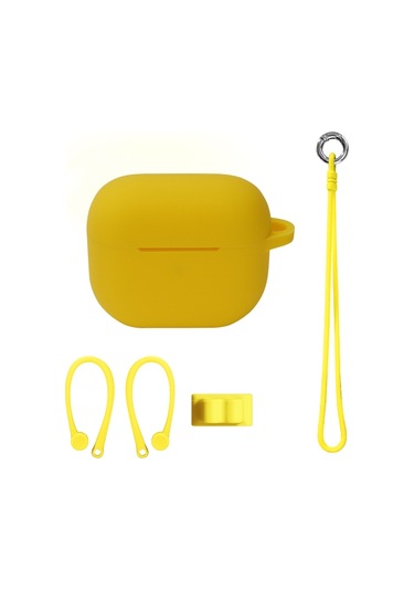 Airpods Uyumlu 3 İçin Bluetooth Kulaklık Silikon Kapak Seti, Renk: El İpi Seti Sarı Diğer