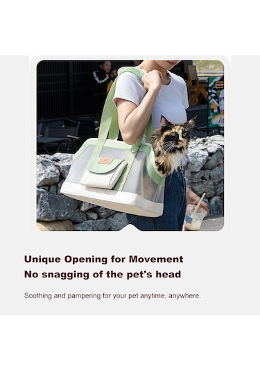 Moveevo Taşınabilir Kedi Köpek Taşıyıcı Çanta - Nefes Alabilir, Dayanıklı Oxford Kumaş, Geniş Kapasiteli Omuz Çantası, Çizilmeye/kirlenmeye Direçli