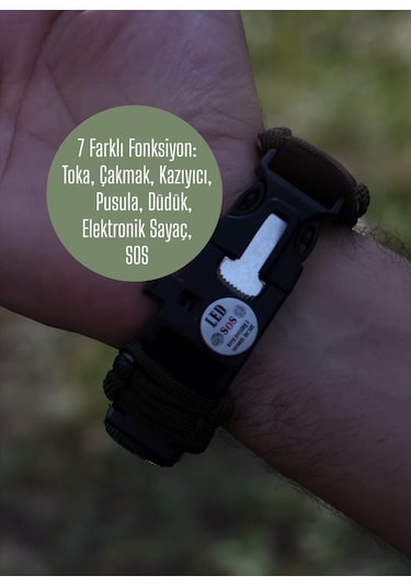 North Pacific 5 In 1 Kampçı Outdoor Kol Saati Çok Fonksiyonlu