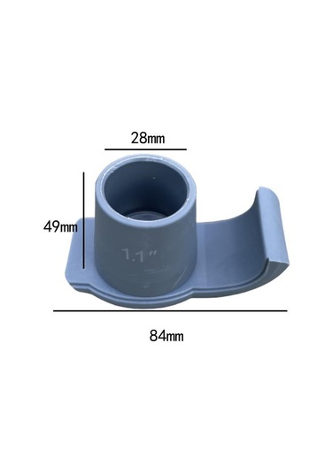 Suntek 2x Yürüteç Kayma Kayakları Coaster Gri-delik-28mm