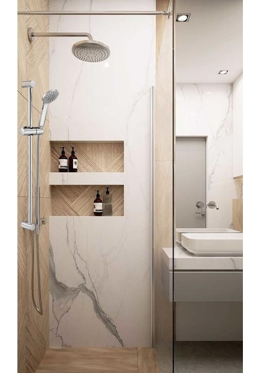 Eca Spylos 102146071 Hareketli Sürgülü Duş Seti Krom