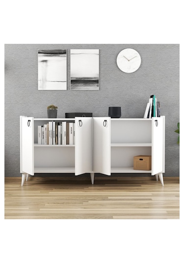 Ferniso Mobilya 165 Cm Konsol Beyaz