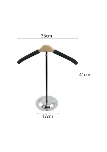 Homyl Giyim Standı T Şekilli Sağlam Uzunluk-38cm-siyah Siyah