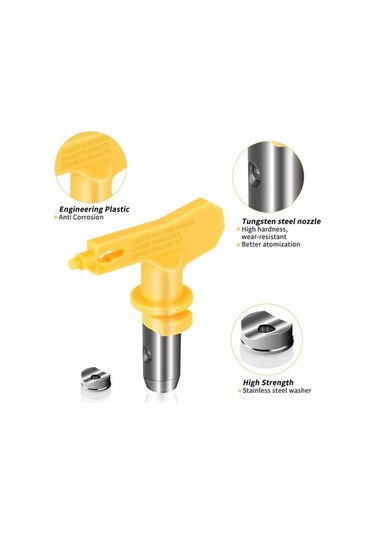 Ulzyvf Ucu Ucu Sprey Püskürtme Parçalı Nozulu İçin Havasız Havasız Boya Boya 5 Ul