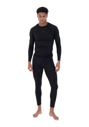Hurley Hurley Heat Carbon Layer Tee Erkek Siyah Tank Top Blk Siyah