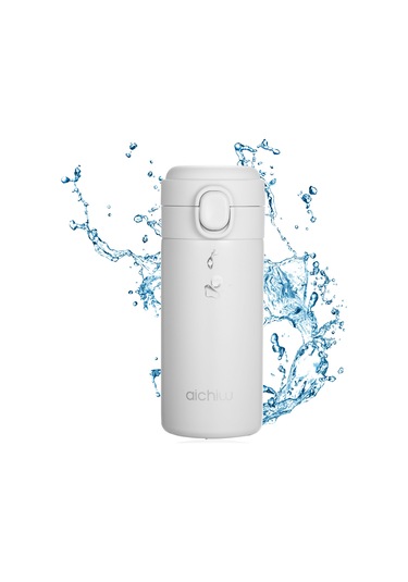 Kosona 304 Çelik Vakumlu Isı Saklama Bardağı 300ml Beyaz - Çift Katlı Isı Yalıtımı Ve Düşük Sızıntı, Seyahat İçin Tıkla Aç Kapağı Diğer