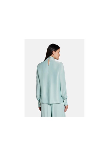 Guess Kadın Yeşil Claire Uzun Kollu Bluz Yeşil