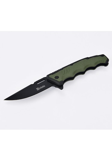 Columbia Kamp Bıçağı, Paslanmaz Çelik Bıçak, Av Bıçağı, Katlanır Çakı, Açık 22 Cm, Kapalı 13 Cm Siyah