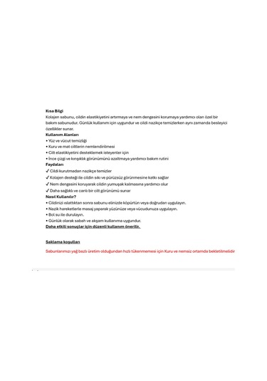 Mistikhane Kolajen Sabunu 100 G